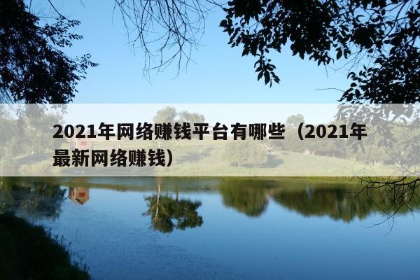 2021年网络赚钱平台有哪些(2021年最新网络赚钱)