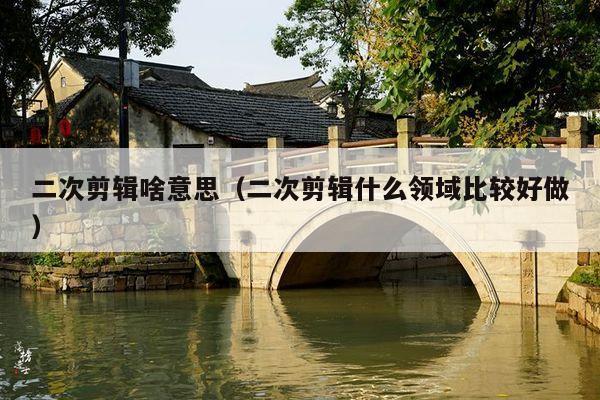 二次剪辑啥意思(二次剪辑什么领域比较好做)