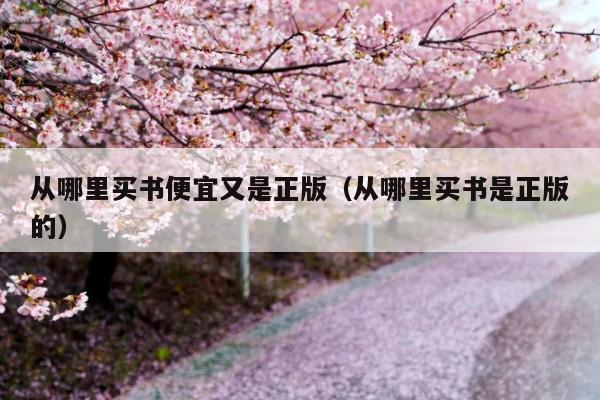 从哪里买书便宜又是正版(从哪里买书是正版的)