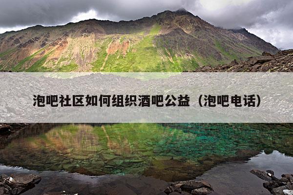 泡吧社区如何组织酒吧公益（泡吧电话）