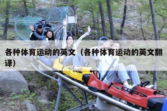各种体育运动的英文(各种体育运动的英文翻译)