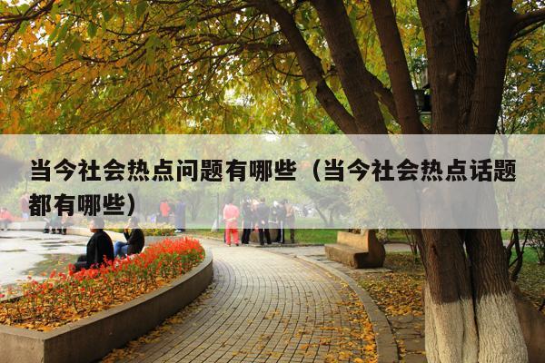 当今社会热点问题有哪些(当今社会热点话题都有哪些)
