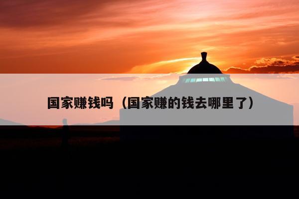 国家赚钱吗(国家赚的钱去哪里了)