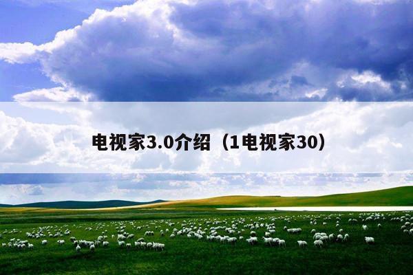 电视家3.0介绍(1电视家30)