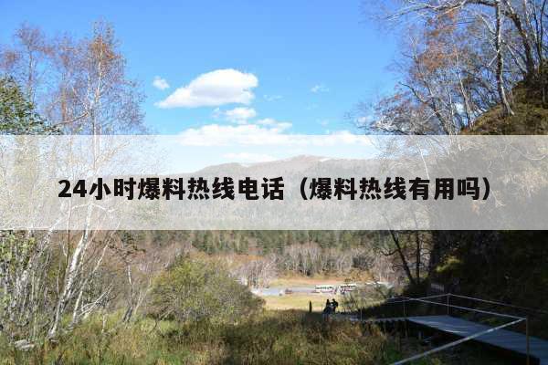 24小时爆料热线电话(爆料热线有用吗)