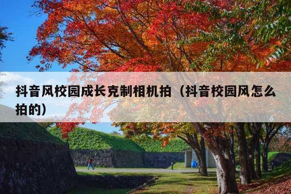 抖音风校园成长克制相机拍(抖音校园风怎么拍的)