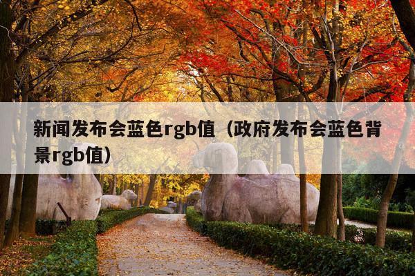 新闻发布会蓝色rgb值(政府发布会蓝色背景rgb值)