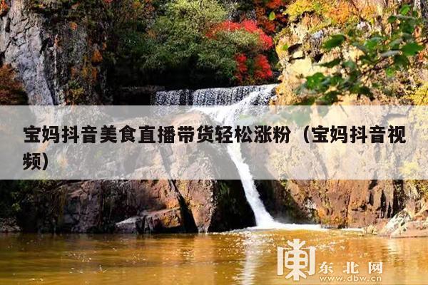 宝妈抖音美食直播带货轻松涨粉(宝妈抖音视频)