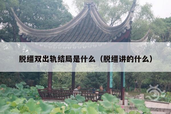 脱缰双出轨结局是什么(脱缰讲的什么)