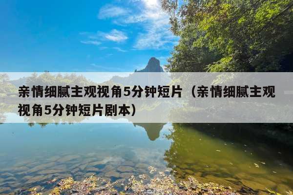 亲情细腻主观视角5分钟短片(亲情细腻主观视角5分钟短片剧本)