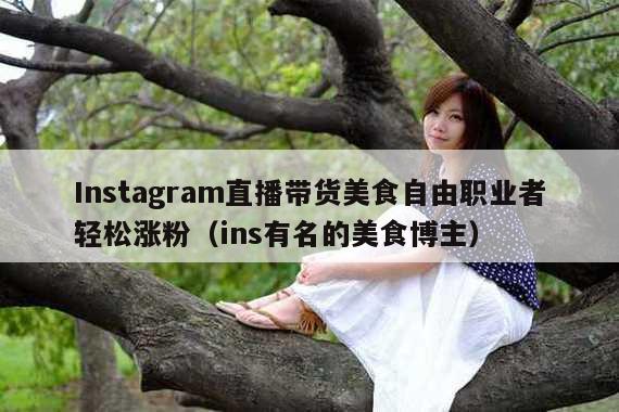 Instagram直播带货美食自由职业者轻松涨粉(ins有名的美食博主)