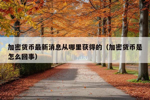 加密货币最新消息从哪里获得的(加密货币是怎么回事)