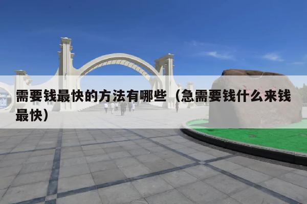 需要钱最快的方法有哪些(急需要钱什么来钱最快)