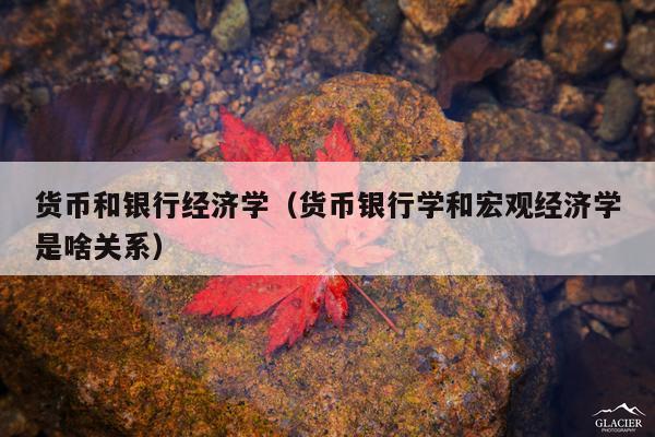 货币和银行经济学(货币银行学和宏观经济学是啥关系)