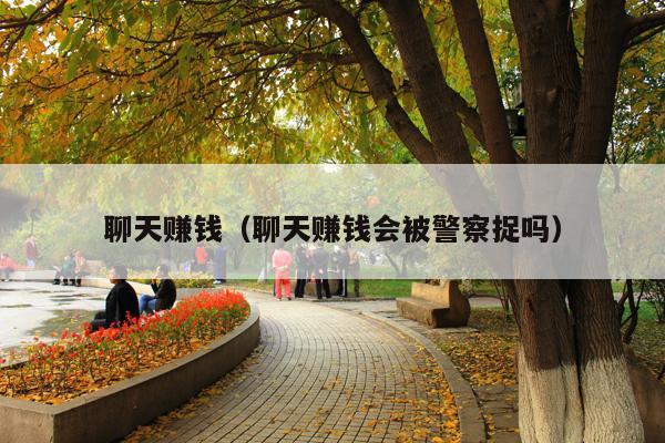 聊天赚钱(聊天赚钱会被警察捉吗)