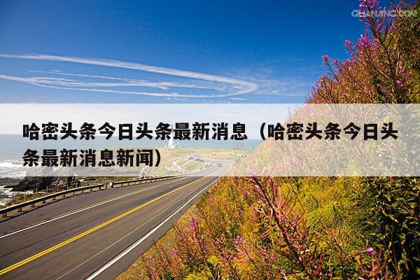 哈密头条今日头条最新消息(哈密头条今日头条最新消息新闻)