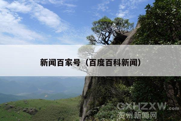 新闻百家号(百度百科新闻)