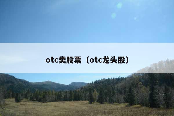 otc类股票(otc龙头股)