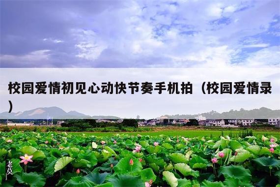 校园爱情初见心动快节奏手机拍(校园爱情录)